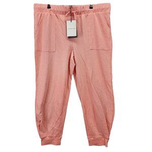 Womens Who What Wear Peach Sweatpants Joggers Mid Rise Drawstring Pockets XXL